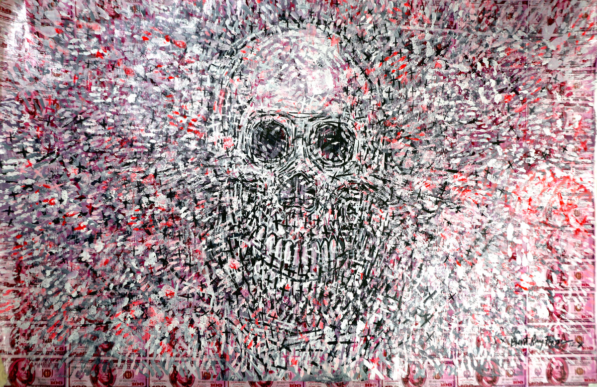 Skull Study Xlll (2012) (Pink Money)