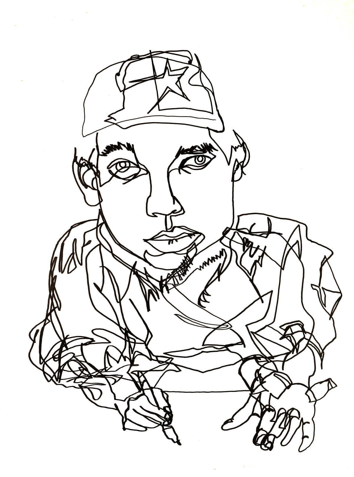 Drawing of a Classmate Drawing Me (1998)