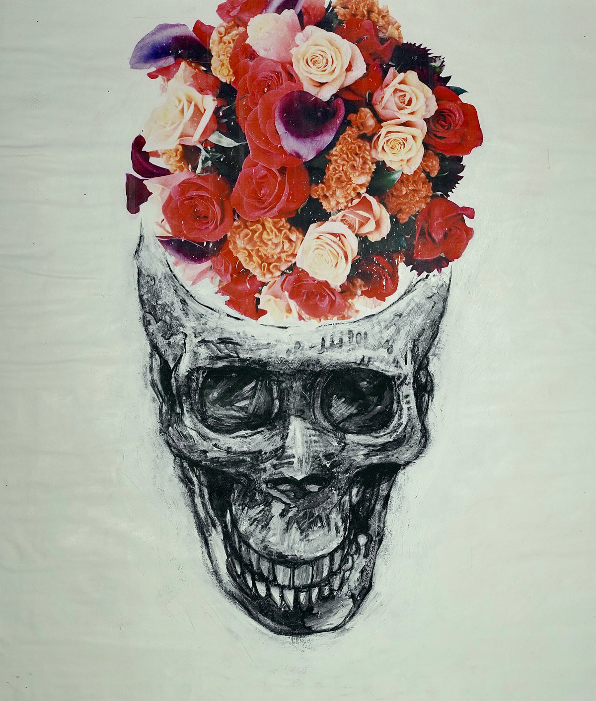 Skull Study Vll (2012) (Roses)
