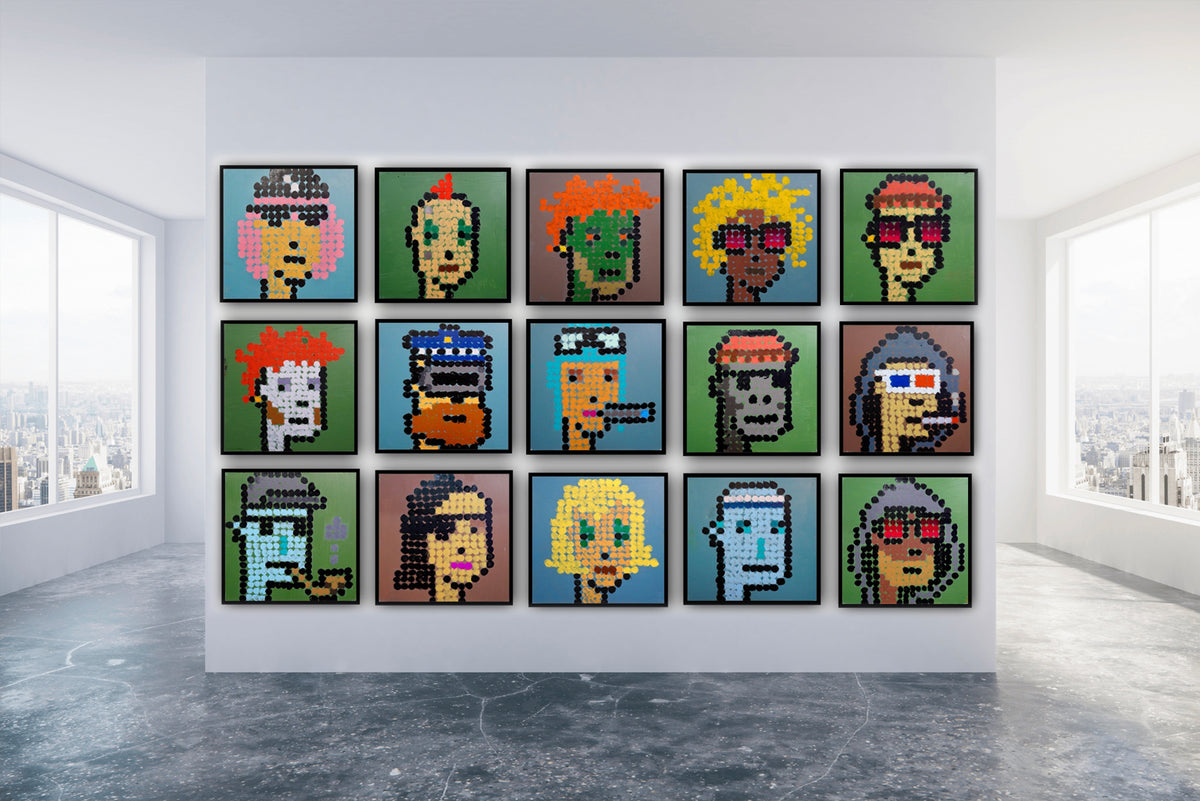 Crypto-Punk Point Portrait Study IV (2021)