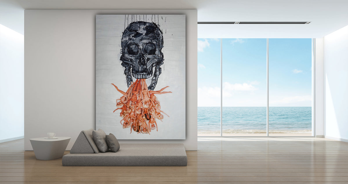 Skull Study lll (2012) (Barbies)
