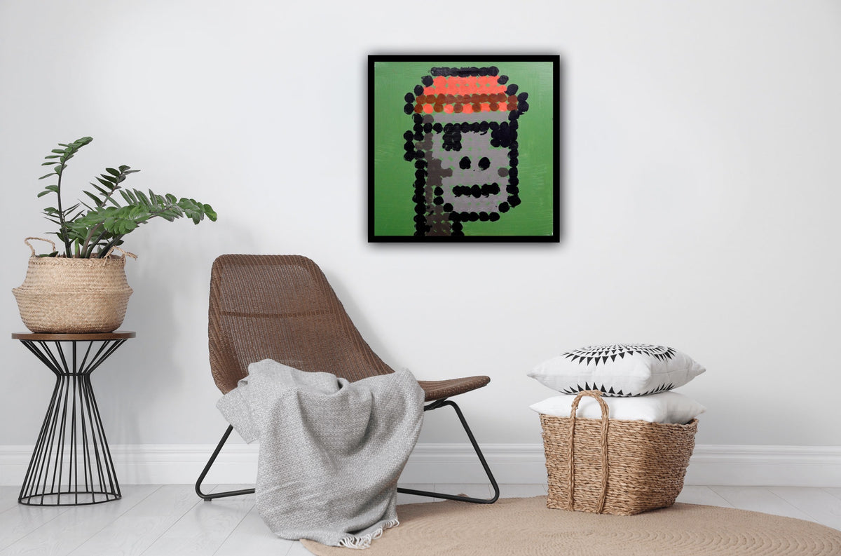 Crypto-Punk Point Portrait Study VII (2021)